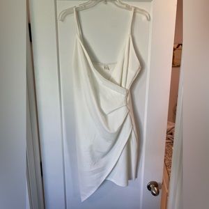 White bodycon midi dress, bachelorette dress, white formal